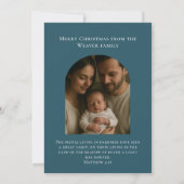 Original Watercolor Christian Christmas Photo シーズンカード (裏面)