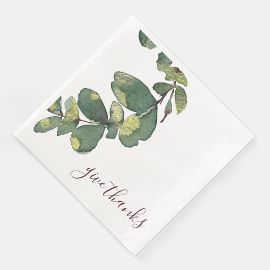 Original Watercolor Greenery Custom Thanksgiving (コーナー)