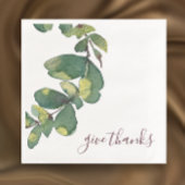 Original Watercolor Greenery Custom Thanksgiving