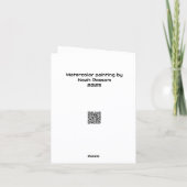 Original watercolor painting カード (裏面)