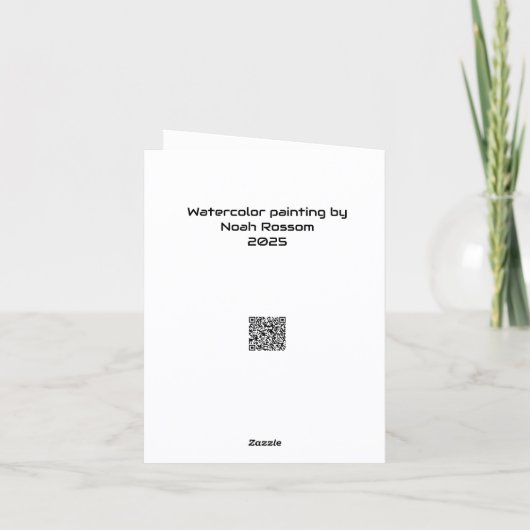 Original watercolor painting カード (裏面)