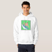 Original Watercolor Surf Print Sweatshirt パーカ (正面フル)