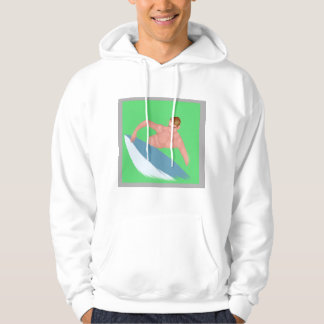 Original Watercolor Surf Print Sweatshirt パーカ