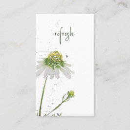 Original Watercolor Wildflower Custom Bible Verse 名刺