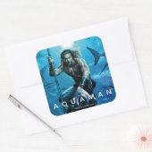 Orin With Aquaman |の王子の水生動物 スクエアシール (封筒)
