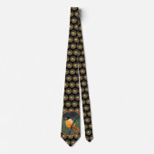 Oriole Painting - Original Bird Art ネクタイ (正面)