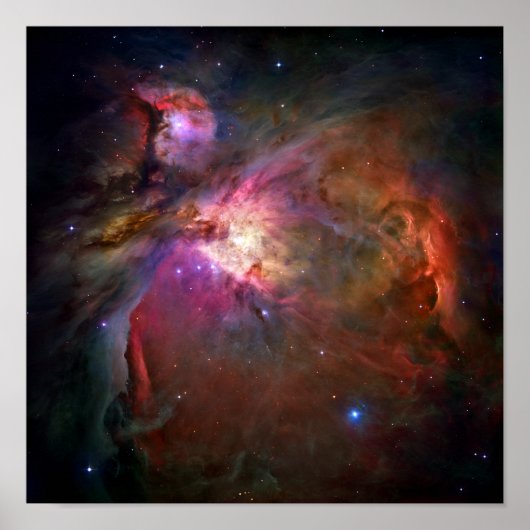 Orion Nebula (Hubble Telescope) ポスター (正面)
