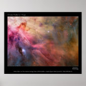 Orion Nebula M42 HST poster ポスター (正面)