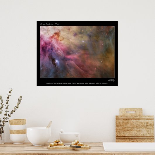 Orion Nebula M42 HST poster ポスター (キッチン)