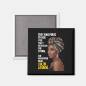 Orisha Oya I Am The Storm - Black History Month Si マグネット (正面/裏面)