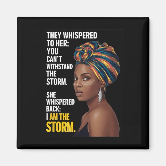Orisha Oya I Am The Storm - Black History Month Si マグネット (正面)