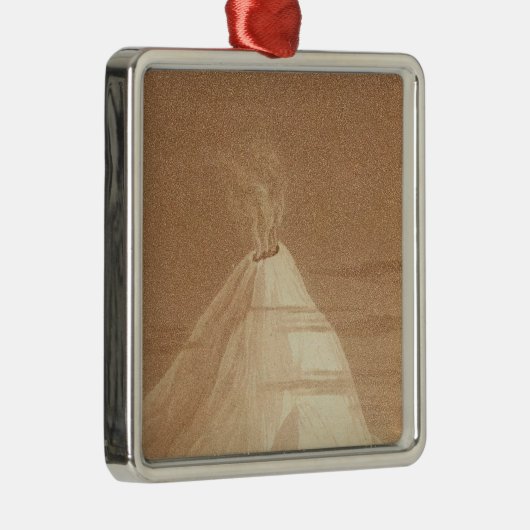 Orizabaのメキシコの眺め メタルオーナメント (右)