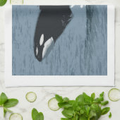 Orkaのクジラ キッチンタオル (折り畳み)