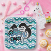 ORKA LOKA / ORCA LOCA BY MASANSER pixelat ペーパープレート (パーティー)