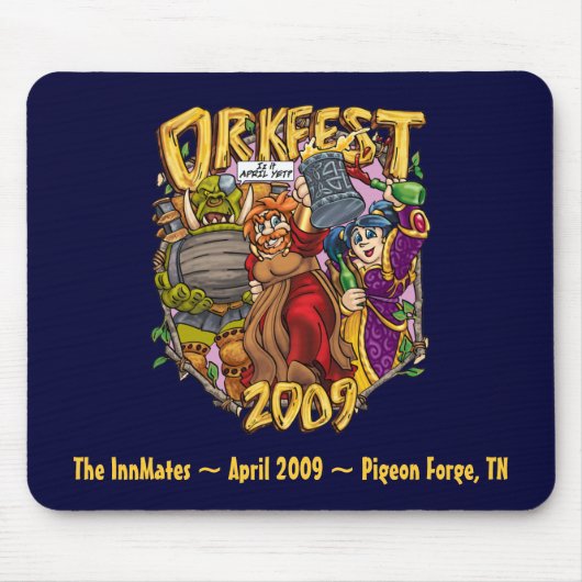 OrkFest09mのInnMatesの~の2009年4月の~ハト… マウスパッド (正面)