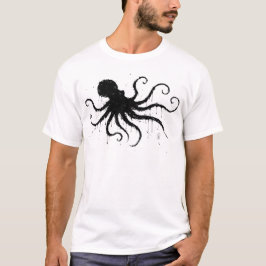 Orkney Dark Ink Illustration – Grasping Octopus Tシャツ