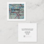 orlando引っ越しました新しいアドレスカード エンクロージャーカード (正面/裏面)