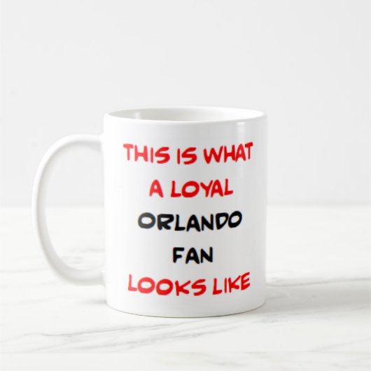 orlando fan, loyal コーヒーマグカップ (左)