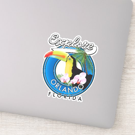 Orlando Floridaレトロなロゴを探索。 シール (詳細)