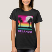 Orlando Florida Beach Retro Vacation Tシャツ (正面)