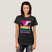 Orlando Florida Beach Retro Vacation Tシャツ (正面フル)