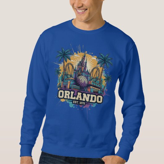 Orlando Florida T-Shirt | Sunshine State Travel  スウェットシャツ (正面)