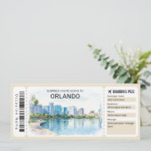 Orlando Trip Boarding Pass Ticket 招待状 (スタンド正面)