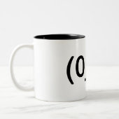 ORLYは直面しますマグに(2調子) ツートーンマグカップ (左)