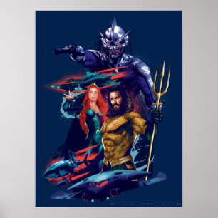Orm Versus Mera及びAquaman Aquaman 王 ポスター