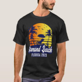 Ormond Beach 2023 Florida Sunset Beach Retro Tシャツ (正面)