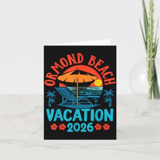 Ormond Beach Florida 2026 Family Vacation Beach Su カード (正面)