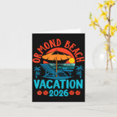 Ormond Beach Florida 2026 Family Vacation Beach Su カード (黄色い花)
