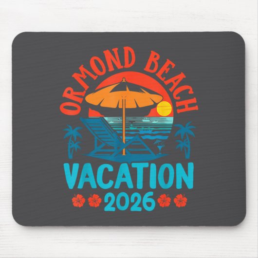Ormond Beach Florida 2026 Family Vacation Beach Su マウスパッド (正面)