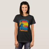 Ormond Beach Florida Retro Throwback Surf & Beach  Tシャツ (正面フル)
