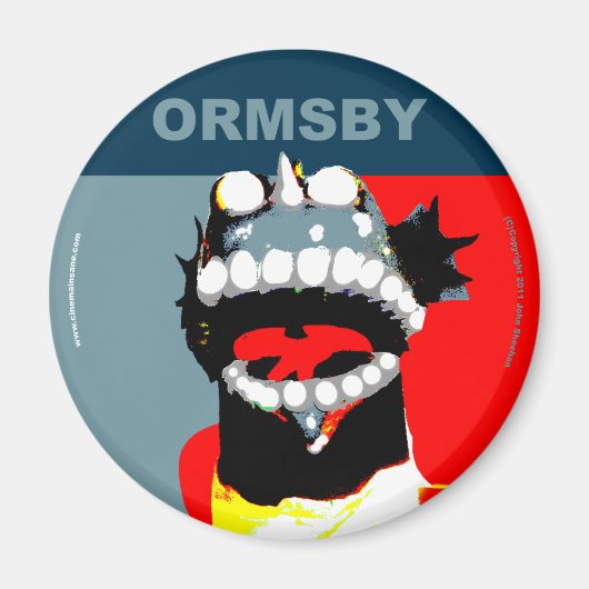 Ormsby Campaign Magnet Round マグネット (正面)