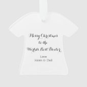 Ornamentパーソナライズな博士 オーナメント (裏面)