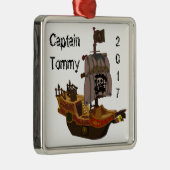 Ornament海賊船の大尉 メタルオーナメント (右)