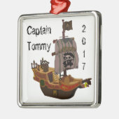 Ornament海賊船の大尉 メタルオーナメント (左)