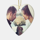 Ornament私達の初めてのクリスマス結婚したな氏及び夫人 セラミックオーナメント (左)