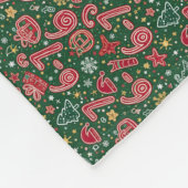 Ornament 6-7 Meme Christmas Doodles フリースブランケット (角)