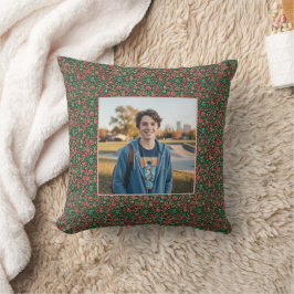 Ornament 6-7 Meme One Photo Christmas Doodles クッション