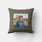 Ornament 6-7 Meme One Photo Christmas Doodles クッション (裏面)