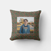 Ornament 6-7 Meme One Photo Christmas Doodles クッション (正面)