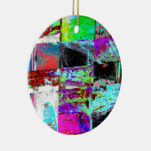 Ornament – Abstract Grid セラミックオーナメント (右)