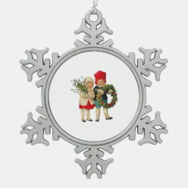 Ornament Christmas  スノーフレークピューターオーナメント