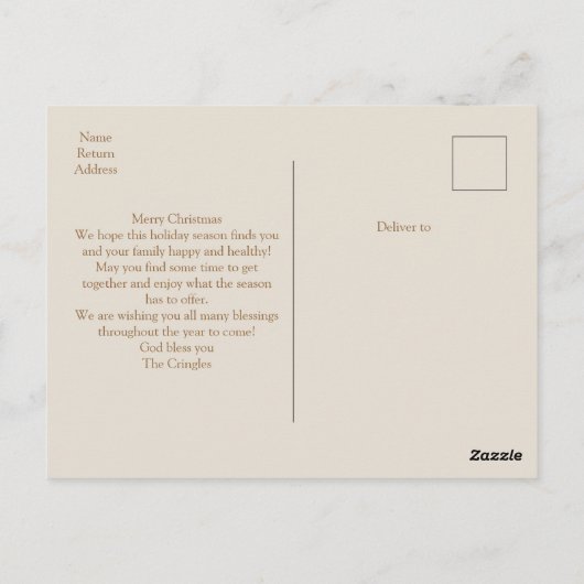 Ornament Christmas ポストカード (裏面)