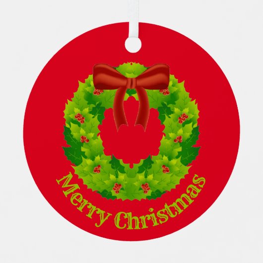 Ornament Christmas メタルオーナメント (正面)