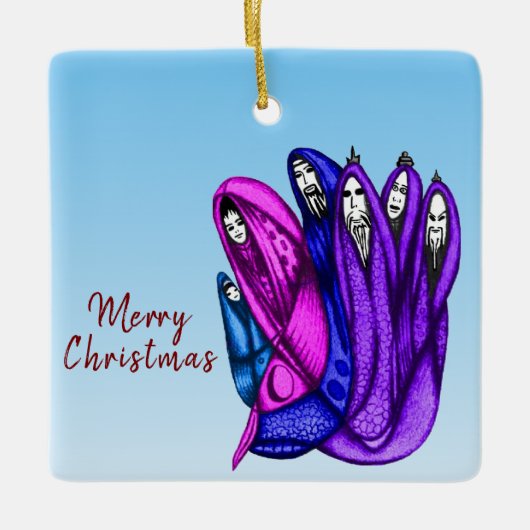 Ornament Christmas Three Wise Kings セラミックオーナメント (正面)