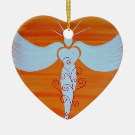 Ornament "Engel für Seelenpartner" セラミックオーナメント (正面)