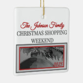 Ornament: Family Christmas Shopping Weekend  セラミックオーナメント (右)
